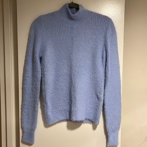 Super Soft Light Blue Turtle Neck Sweater